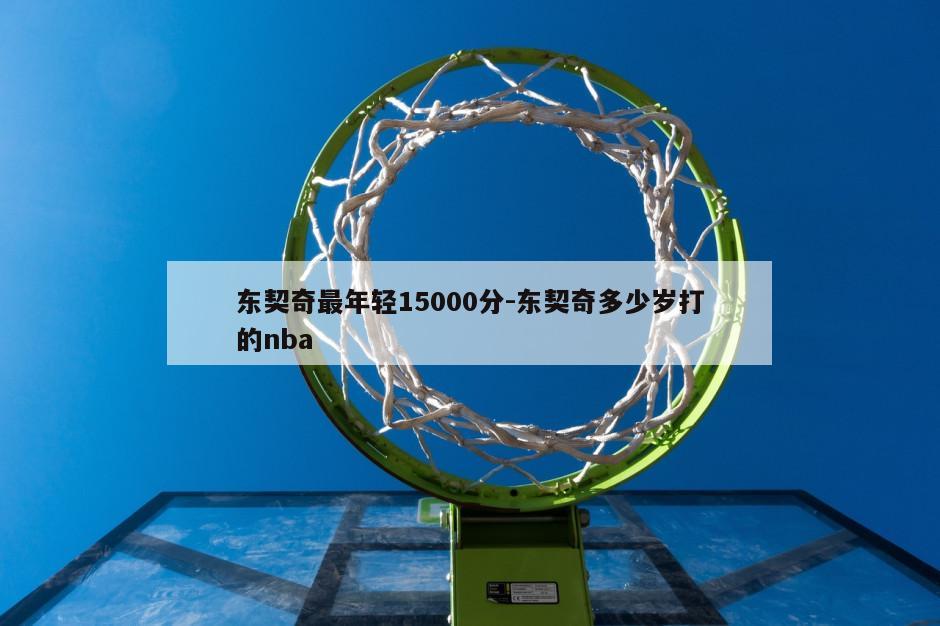 东契奇最年轻15000分-东契奇多少岁打的nba